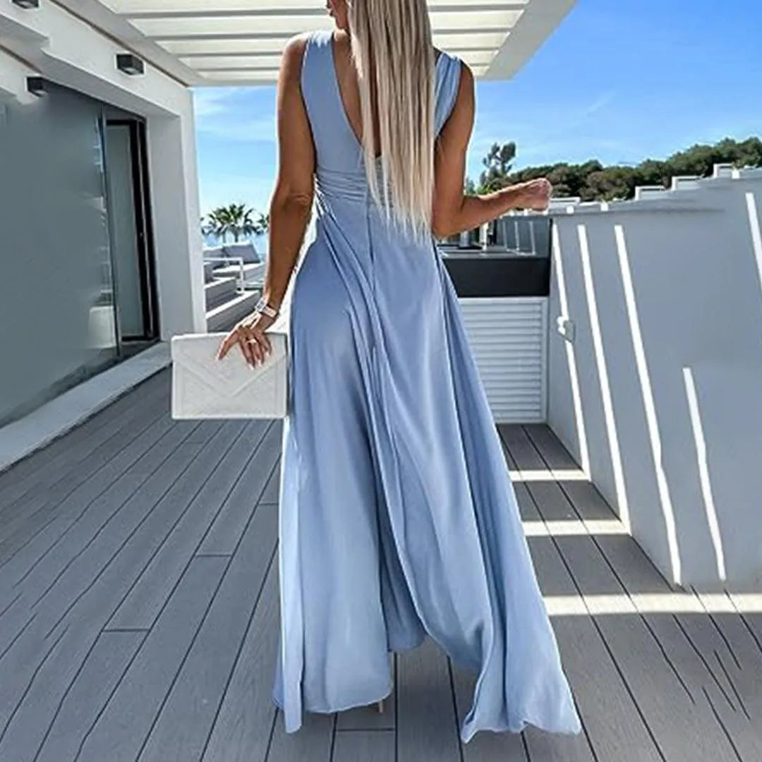 Trendy & comfortabele jeans jumpsuit voor dames met taille-snit – Rhea