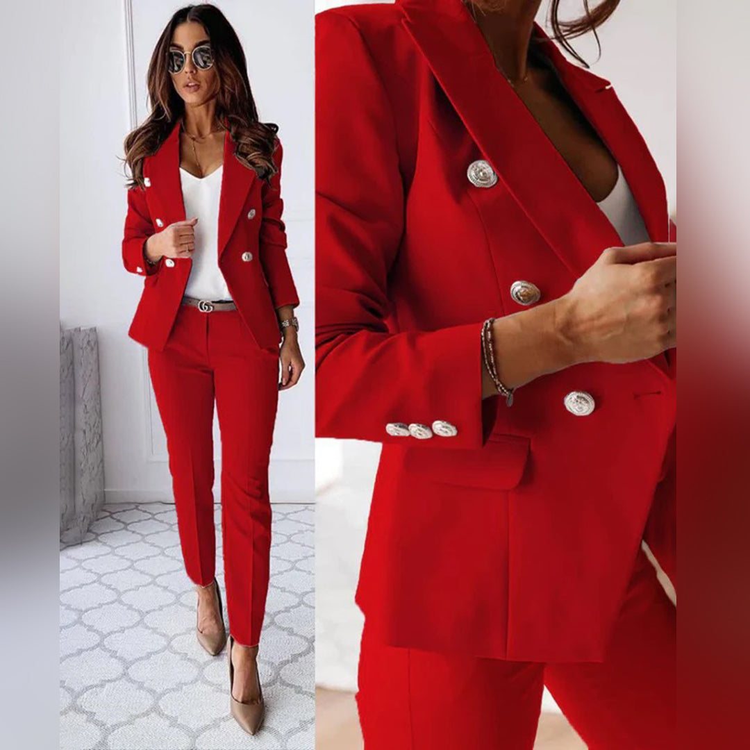 Trendy Blazer en Broek Set - Isabella