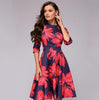 Retro Jurk met Bloemenprint – Florina