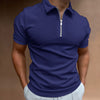 Moderne Slim Fit Polo met rits (1 kopen, 1 gratis) - VestoZip herenpolo