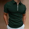 Moderne Slim Fit Polo met rits (1 kopen, 1 gratis) - VestoZip herenpolo