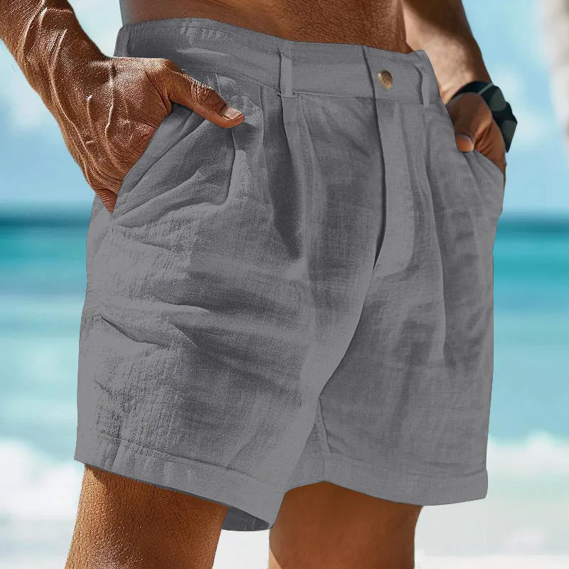 Luchtige zomer-short voor heren van linnen – Jonas