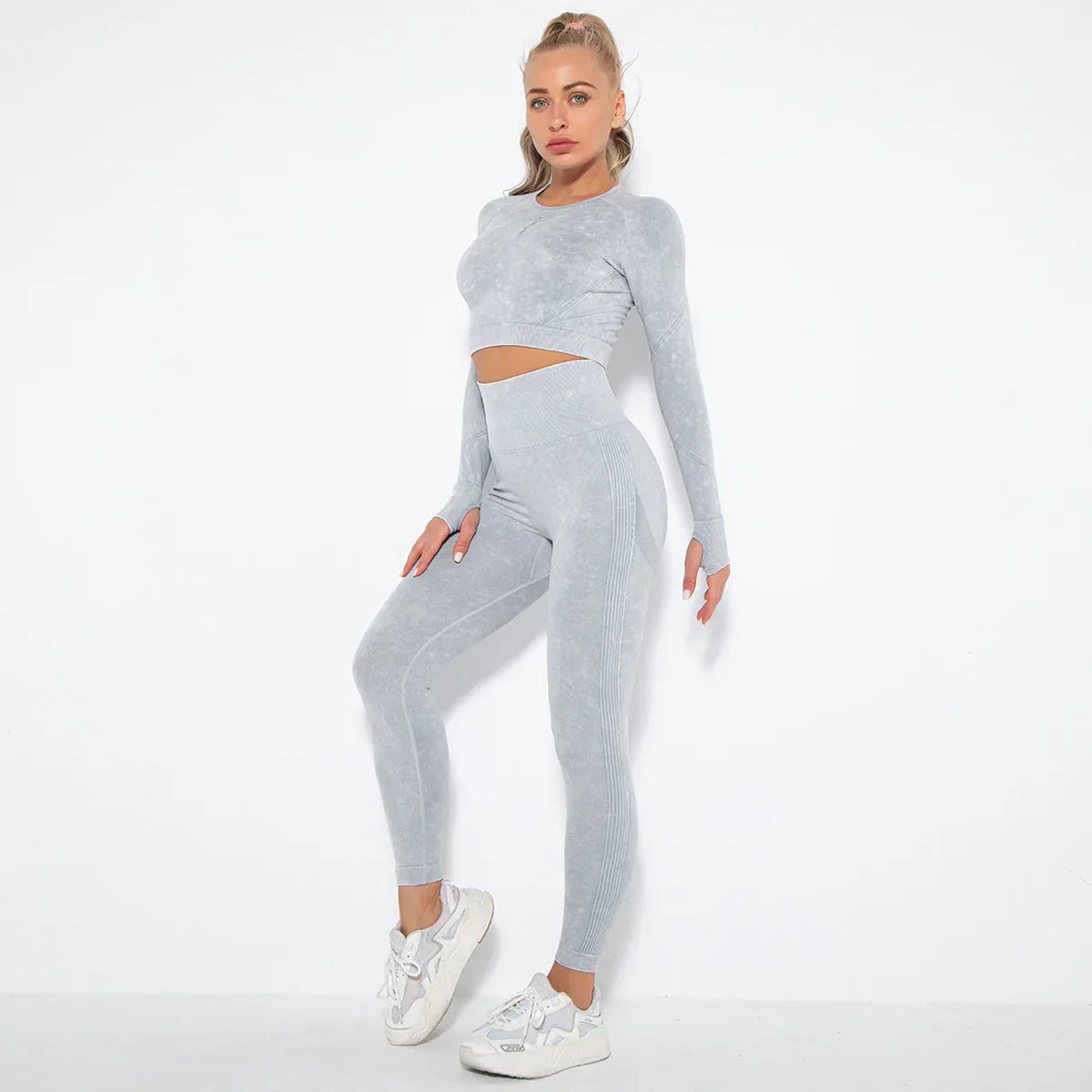 Naadloze Dames Yoga Set met Cropped Top - Nova