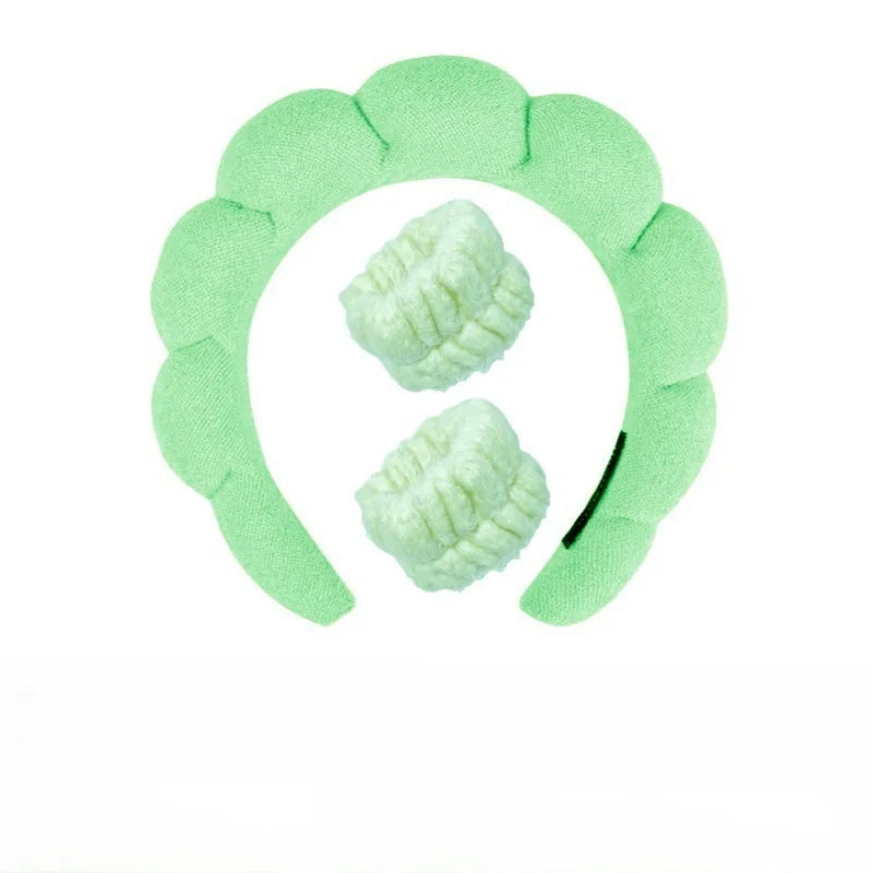 Pluche Spa Hoofdband & Polsband Set - Fluffiea