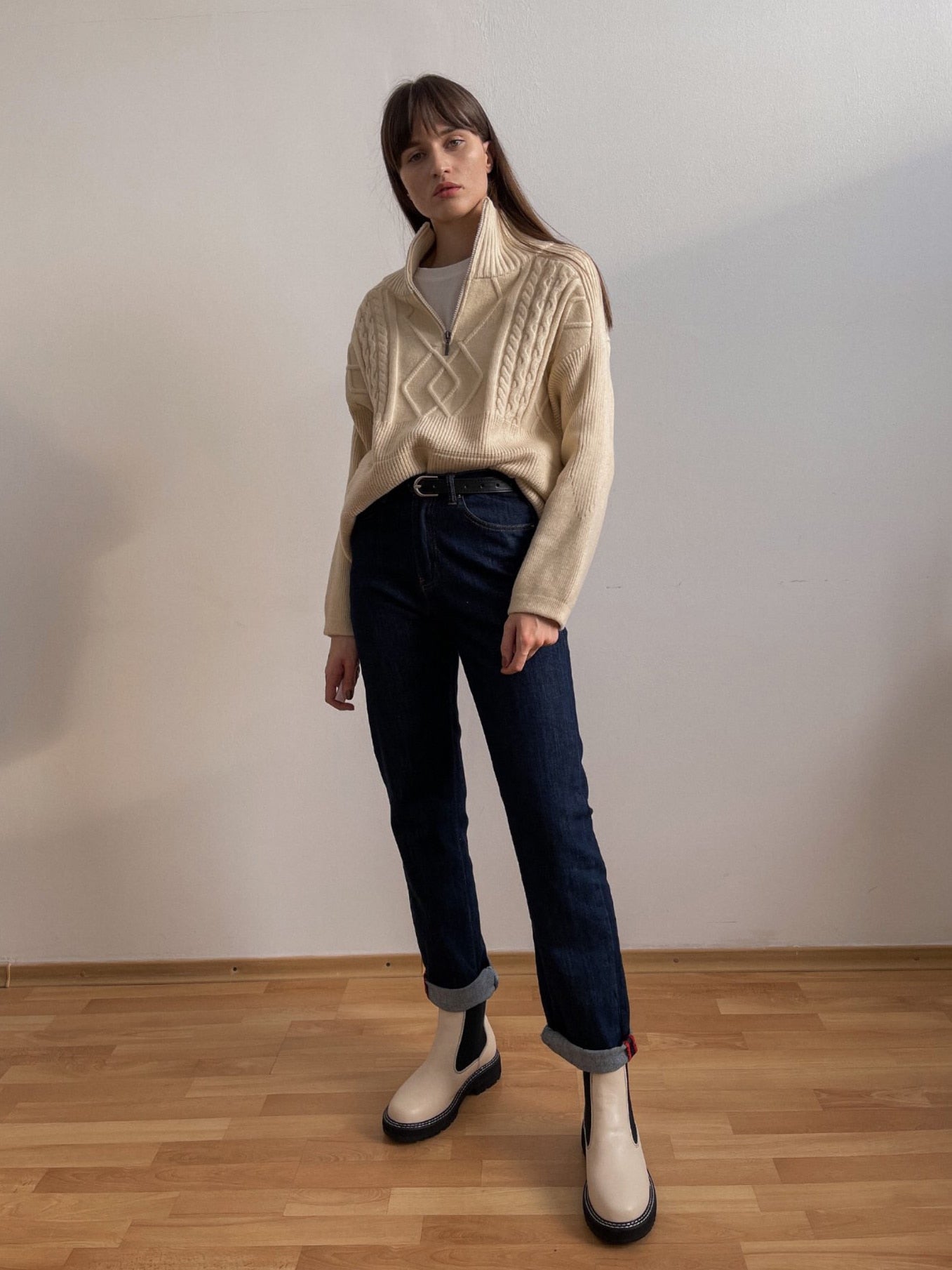 Elaine Sweater | Warme wollen trui met oversized model