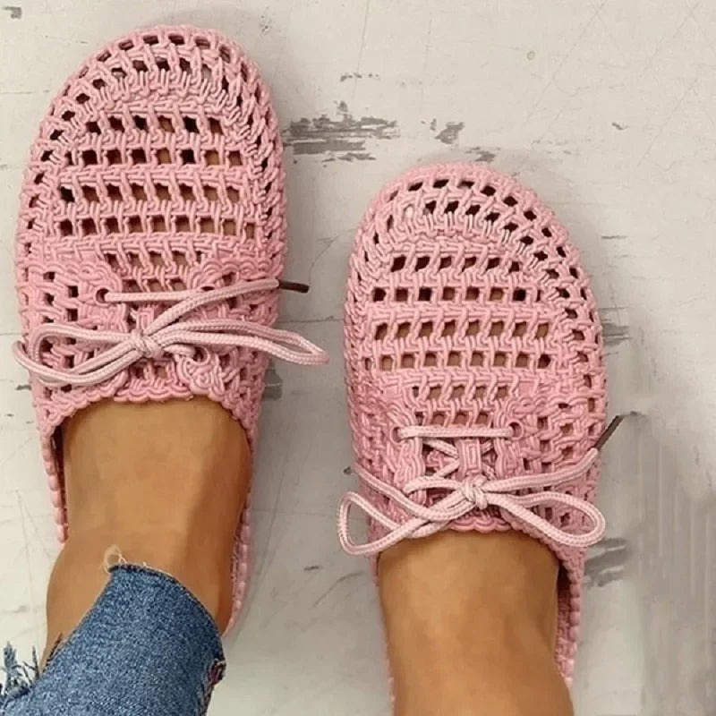 Ademende Dames Outdoor Loafers met Open Tenen - Linaya