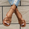 Stijlvolle leren sandalen met delicate bandjes - Mirella