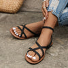 Stijlvolle leren sandalen met delicate bandjes - Mirella