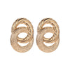 Golden Round Shaped Earrings | Met chique design