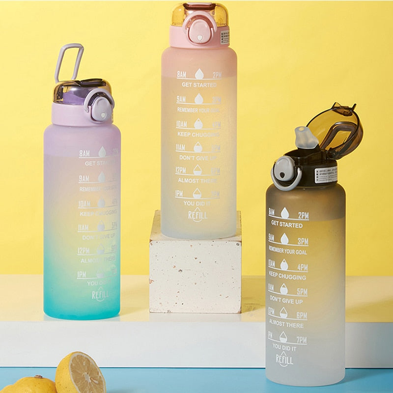 Motivatie Waterfles | Met deze fles haal je altijd je drinkdoel