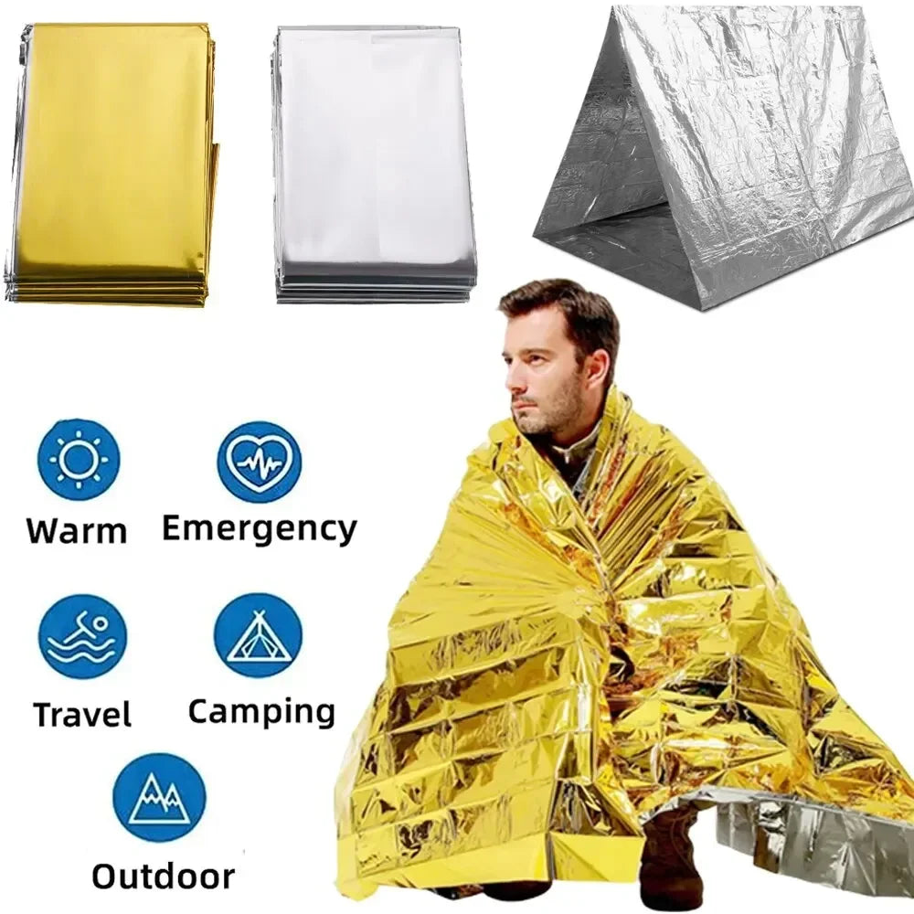Multifunctionele Nooddeken en Isolatiedeken - ThermaShield Poncho