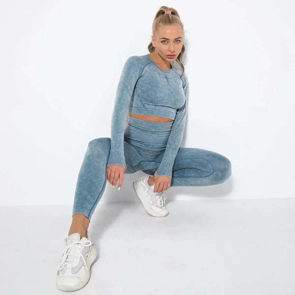 Naadloze Dames Yoga Set met Cropped Top - Nova