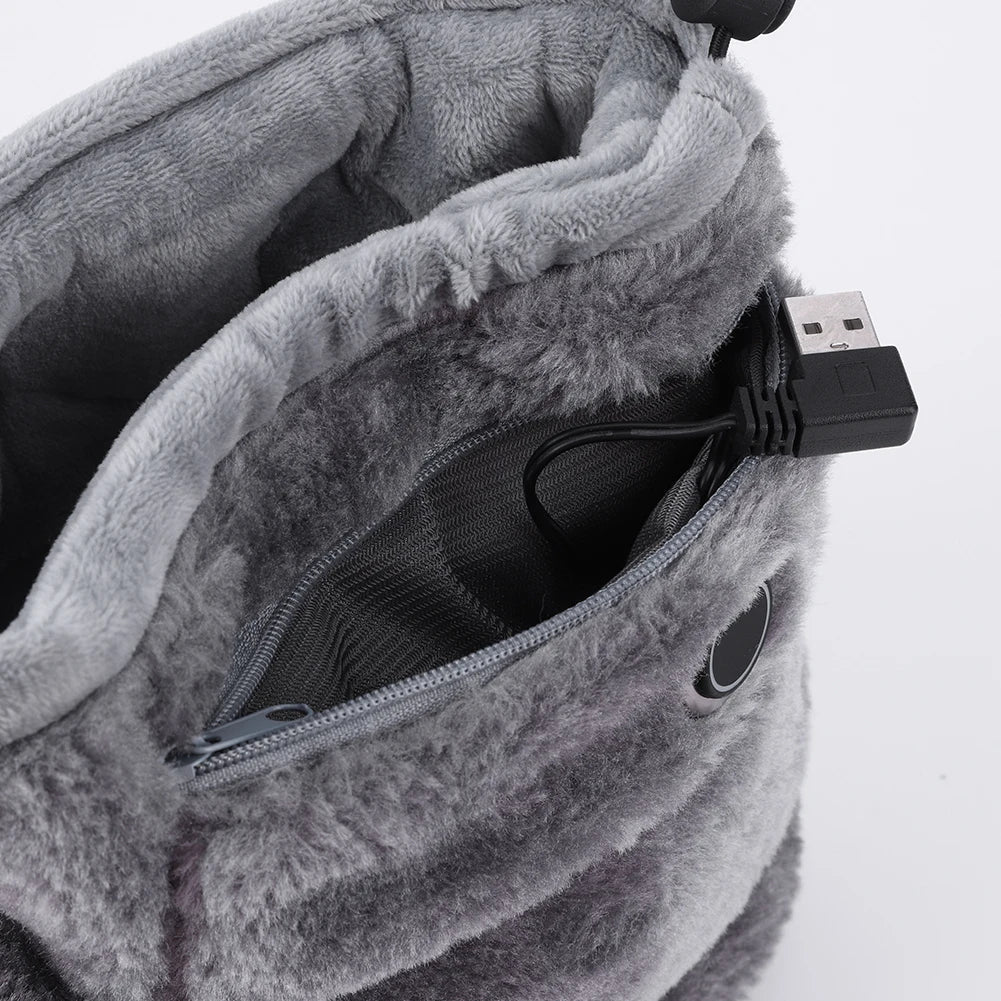 Elektrische USB-slof met pluche voering – WarmFeet