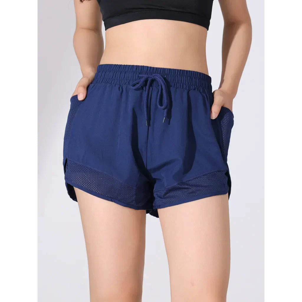 Ademend & Sneldrogende High-Waist Dames Fitnessshorts – Mira