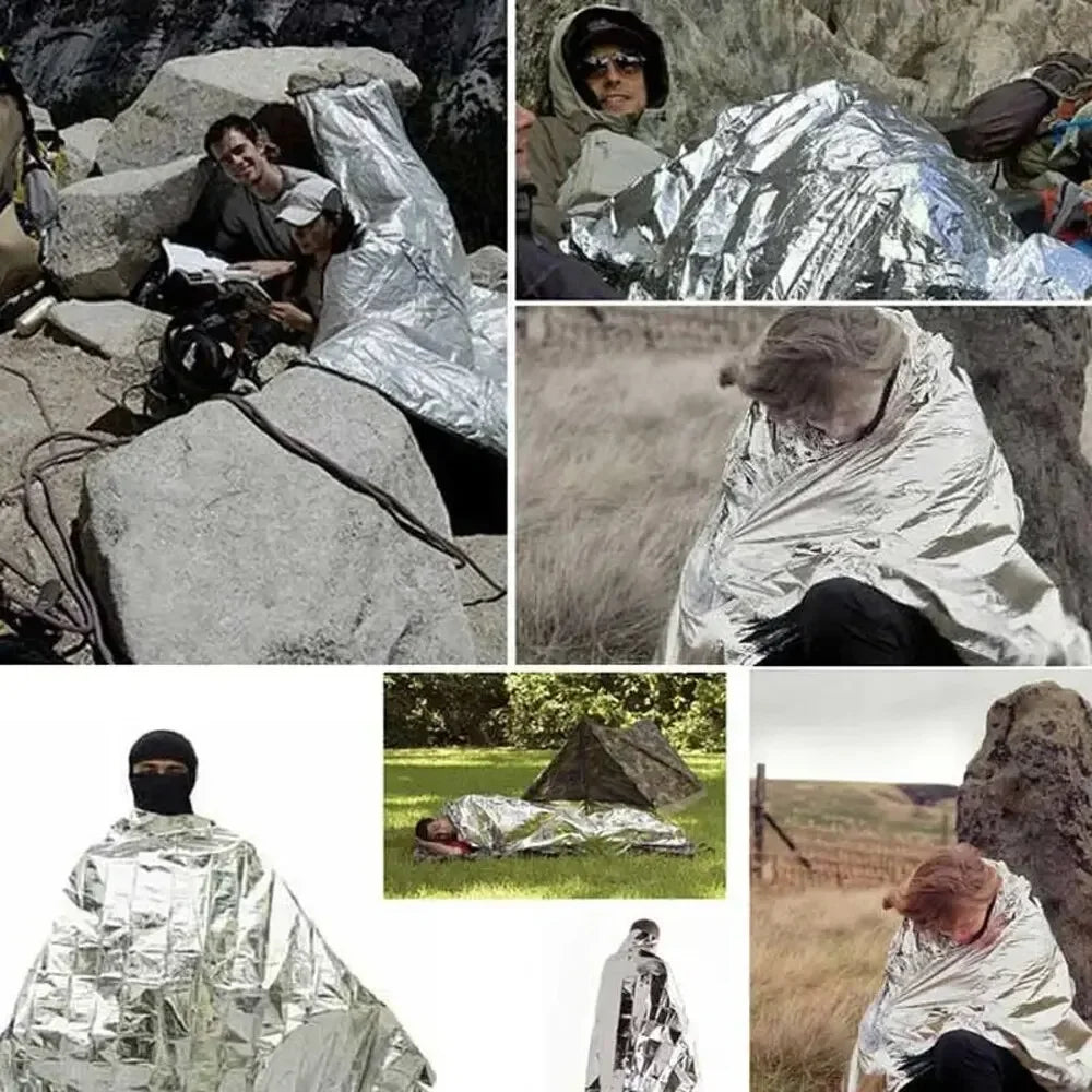 Multifunctionele Nooddeken en Isolatiedeken - ThermaShield Poncho