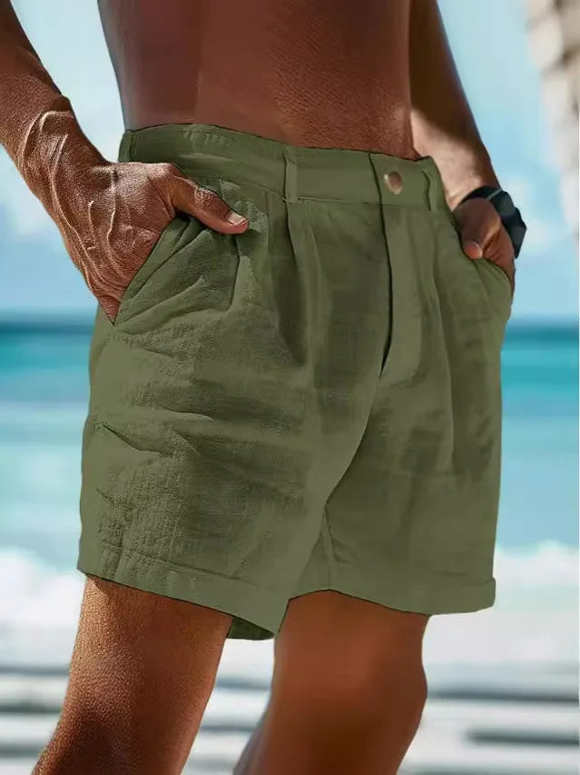 Luchtige zomer-short voor heren van linnen – Jonas