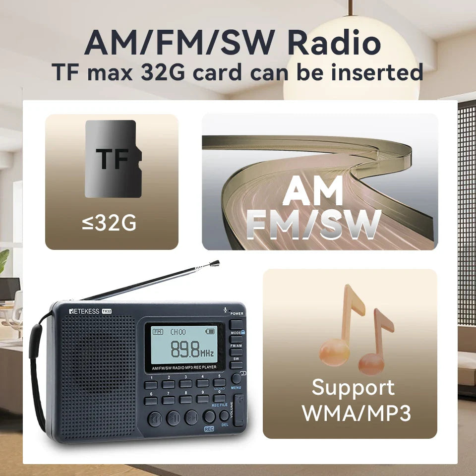 Compacte Draagbare Radio - EchoWave