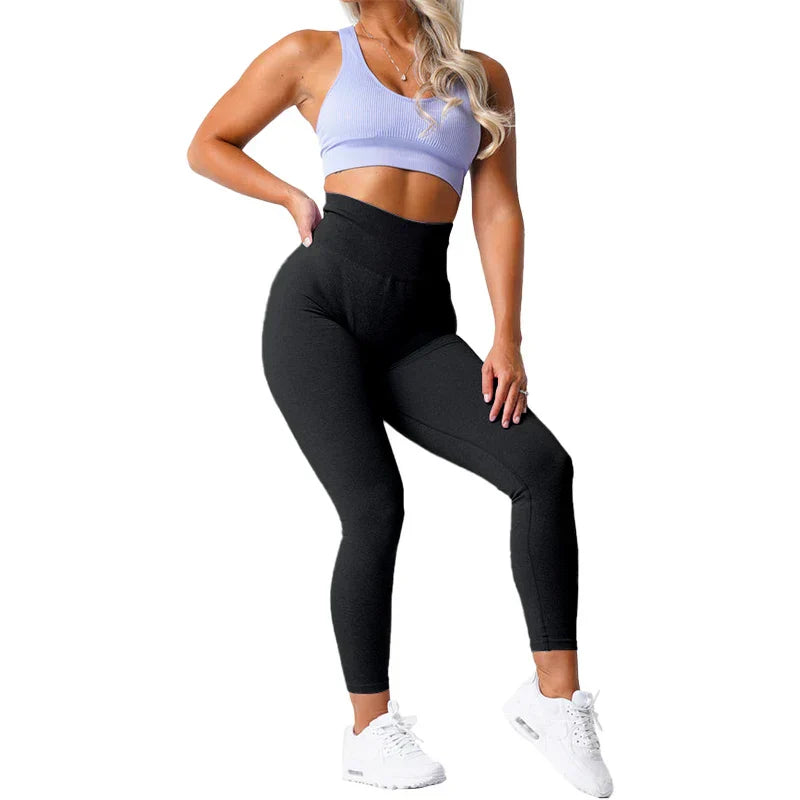 Naadloze Yoga Legging met Stretchband en Perfecte Pasvorm - Freya