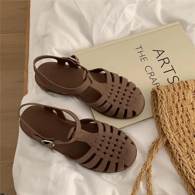 Trendy Plateau Dames Sandalen in Koreaanse Stijl – Alina