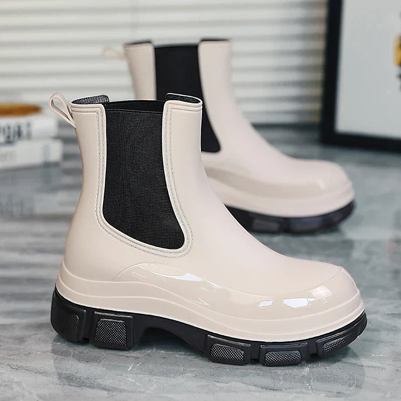 Dames Chelsea Regenlaarzen met Chunky Platformzool – Elara