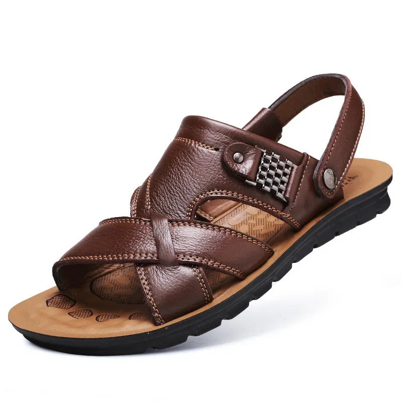 Duurzame & Ademend Leren  Heren Sandalen – Tiberius
