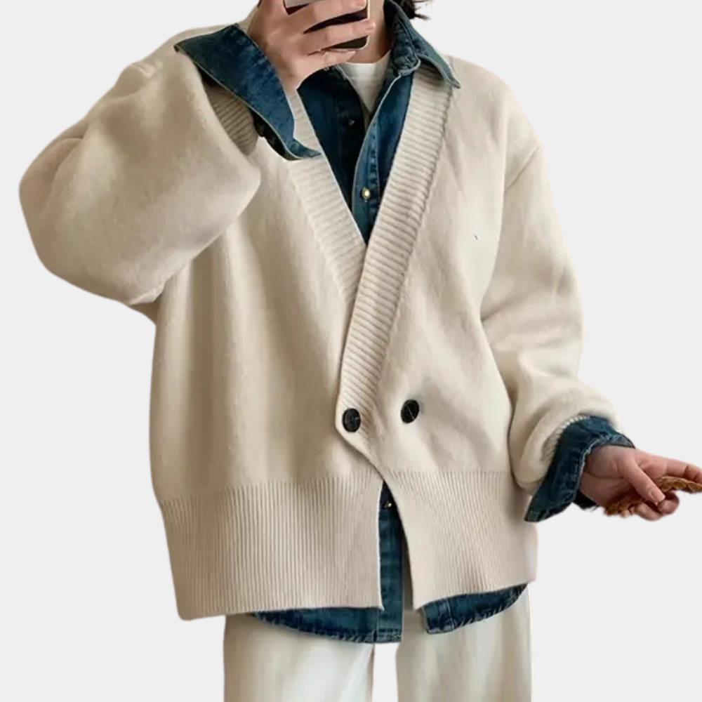 Stijlvol Beige Gebreid Vest voor Dames - Vera