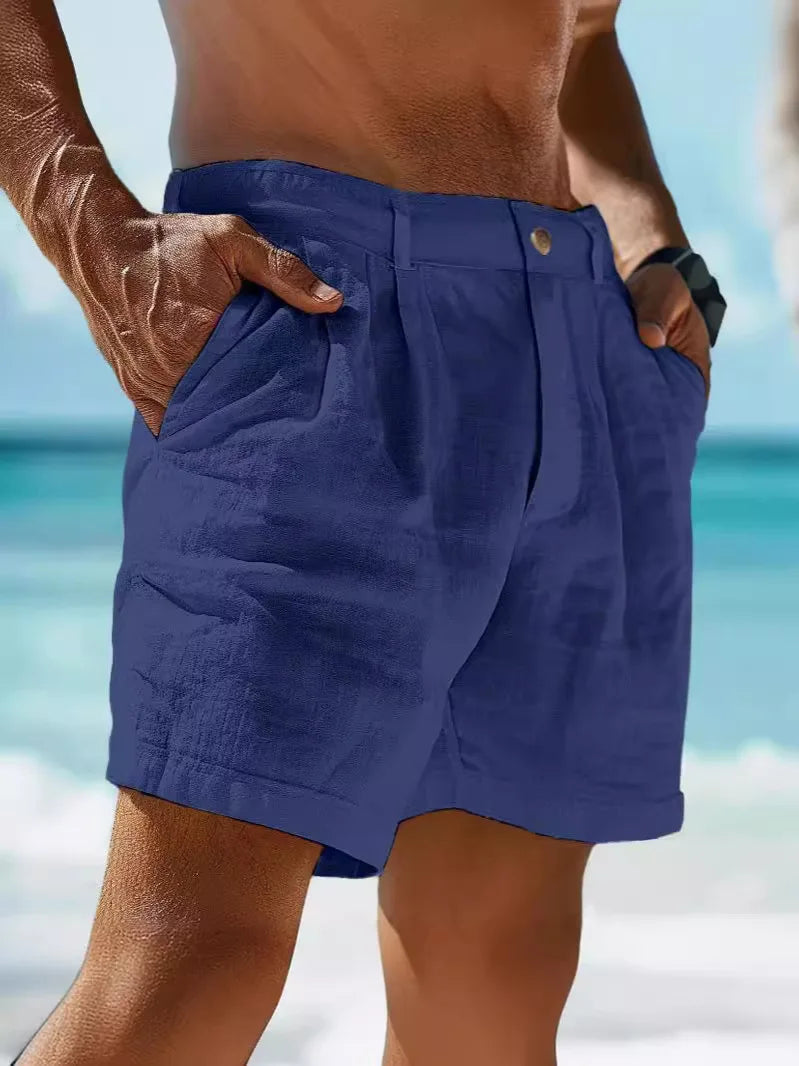 Luchtige zomer-short voor heren van linnen – Jonas