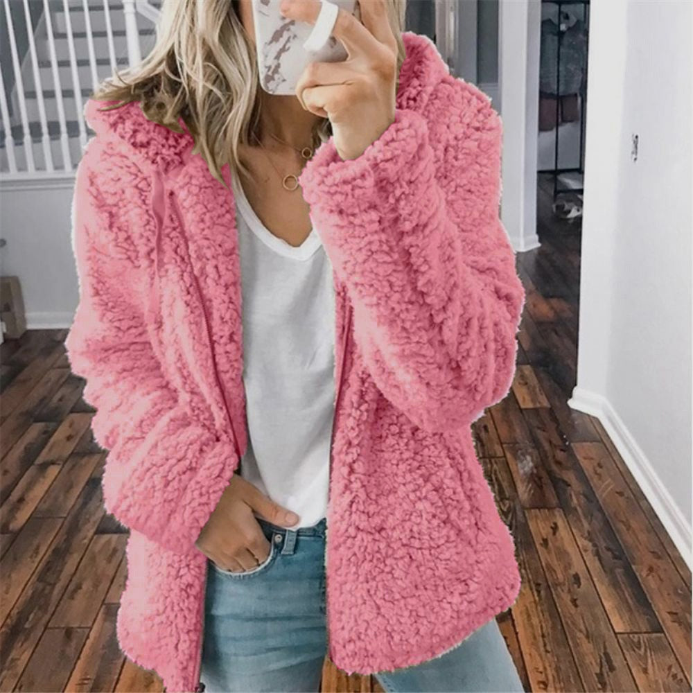Fluffy Damesvest met Capuchon - Sofia