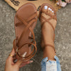 Stijlvolle leren sandalen met delicate bandjes - Mirella