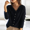 Modieuze Sweater met Stijlvolle Knoopsluiting - Elisa