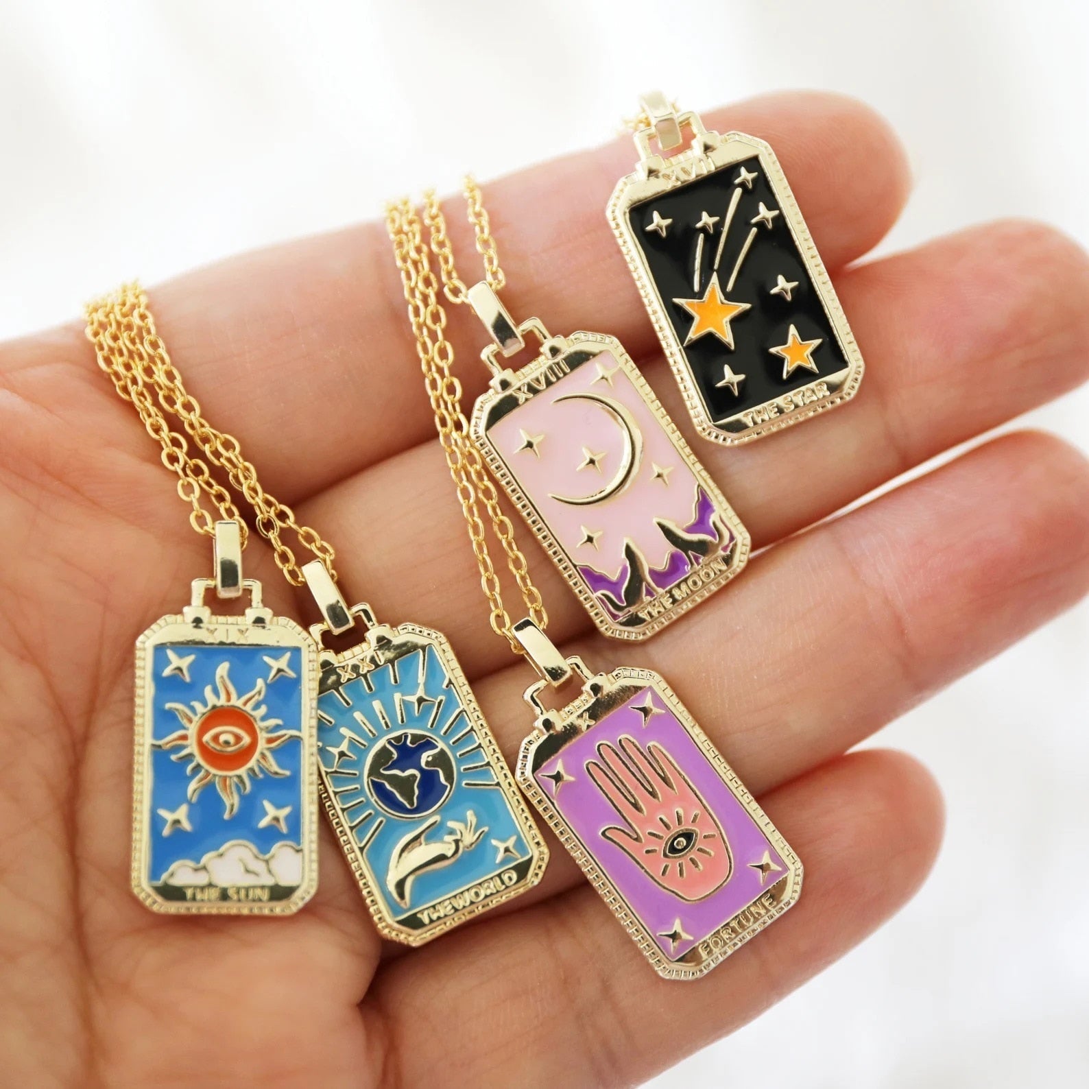 Tarot Card Necklace | Met elk z'n eigen betekenis