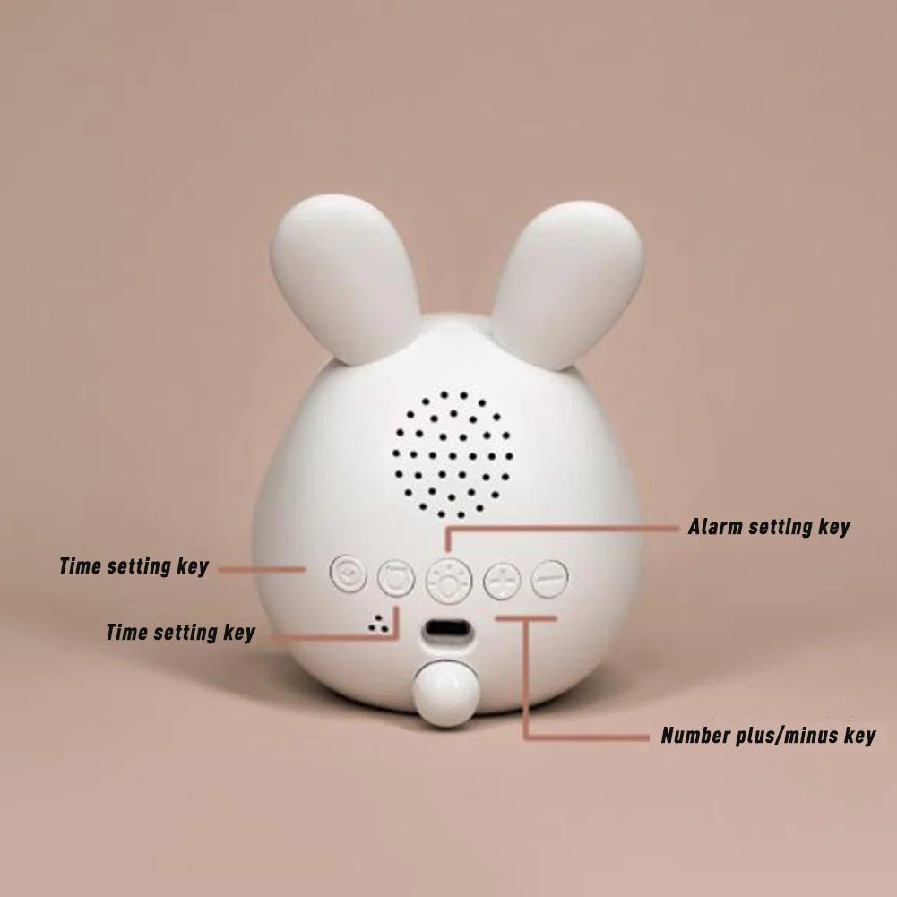 Kinderwekker in Konijnvorm met LED Nachtlamp - BunniGlow