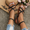 Stijlvolle leren sandalen met delicate bandjes - Mirella