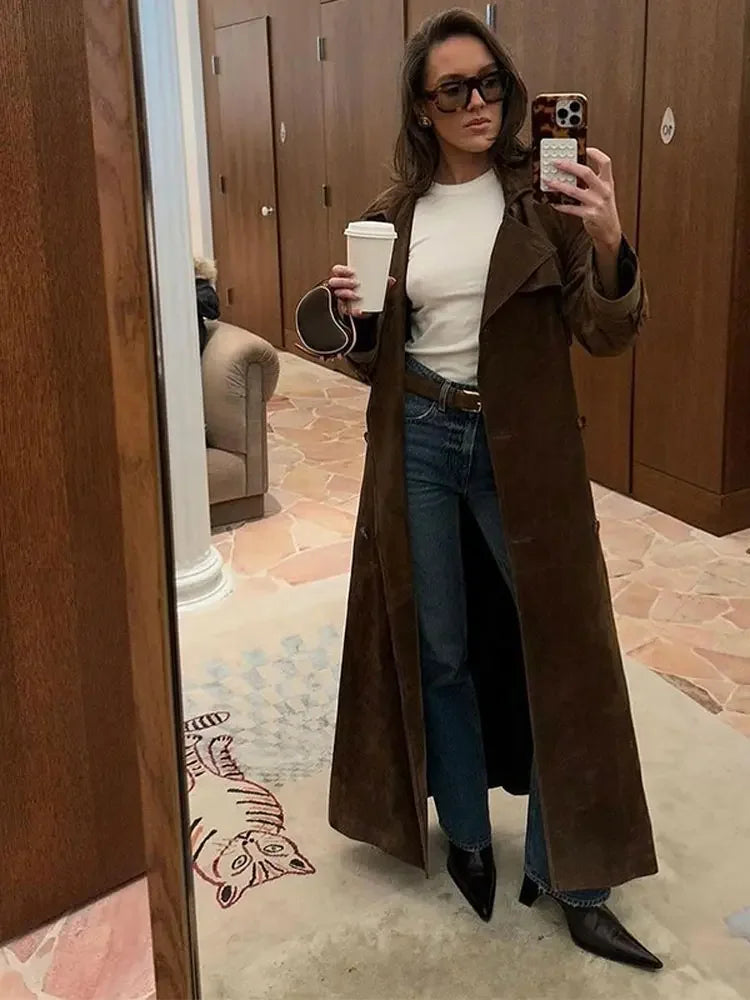 Faux Suede Winterjas voor Dames - Sorina