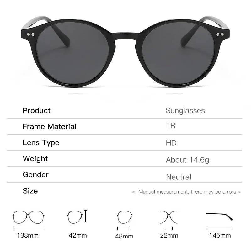 Retro Ronde Gepolariseerde Zonnebril - SunnyStyle