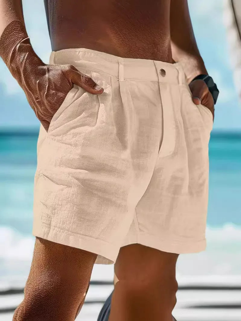 Luchtige zomer-short voor heren van linnen – Jonas