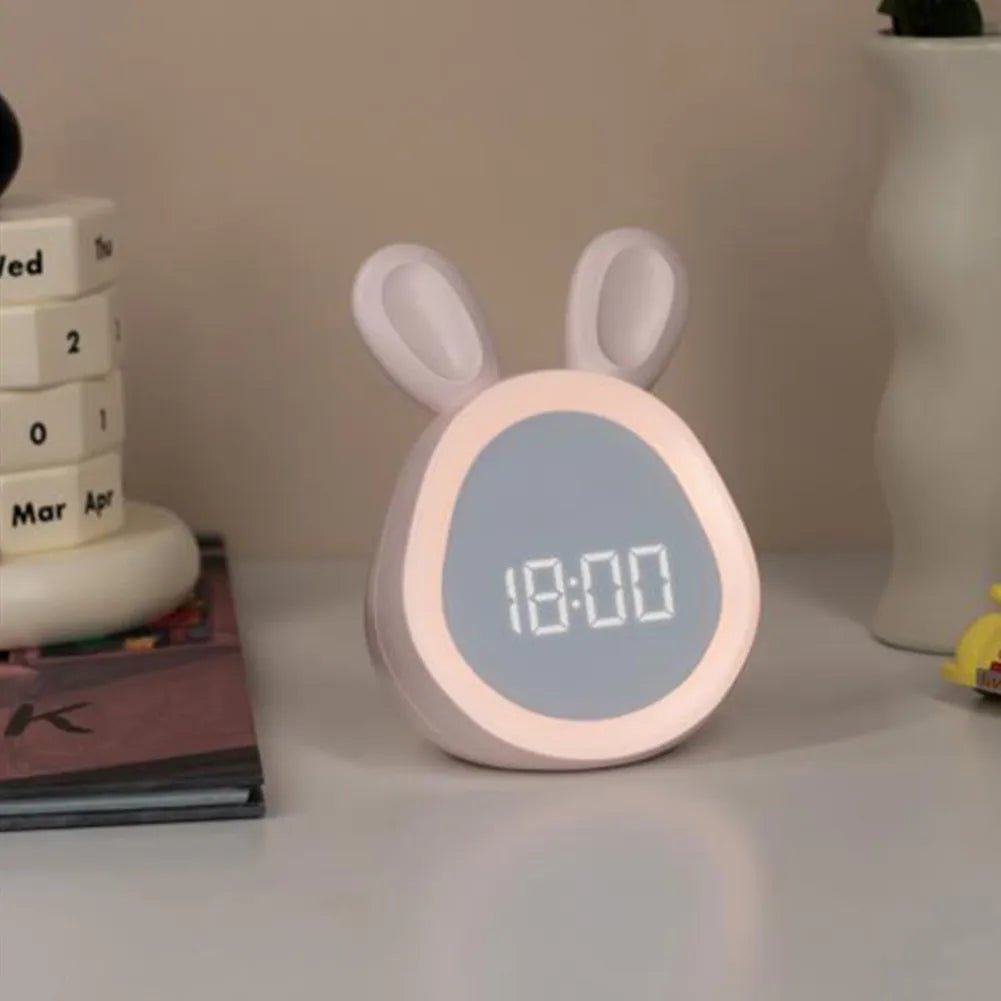 Kinderwekker in Konijnvorm met LED Nachtlamp - BunniGlow
