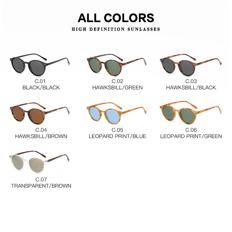 Retro Ronde Gepolariseerde Zonnebril - SunnyStyle