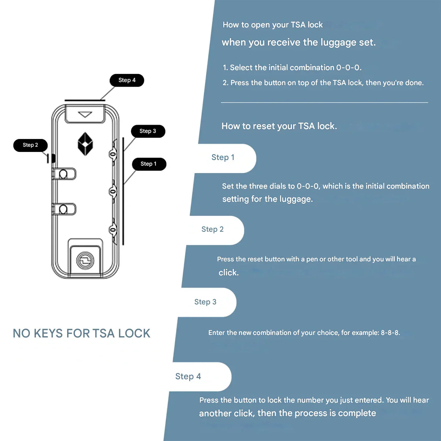 3-Delige Blauwe ABS-Hardshell Kofferset – Belgrado