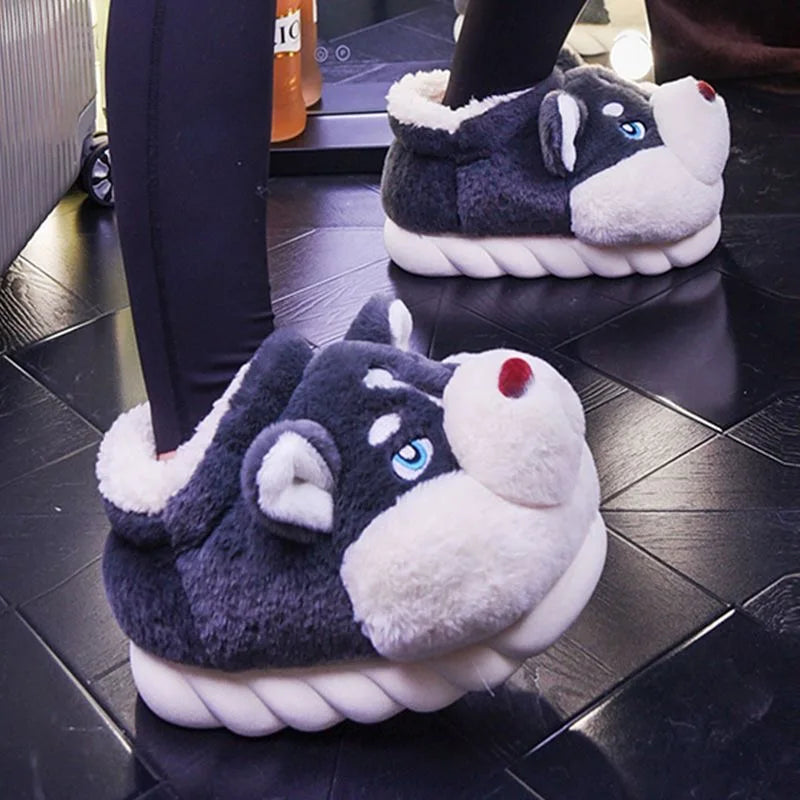 Schattige Husky Dames Pantoffels – Novi