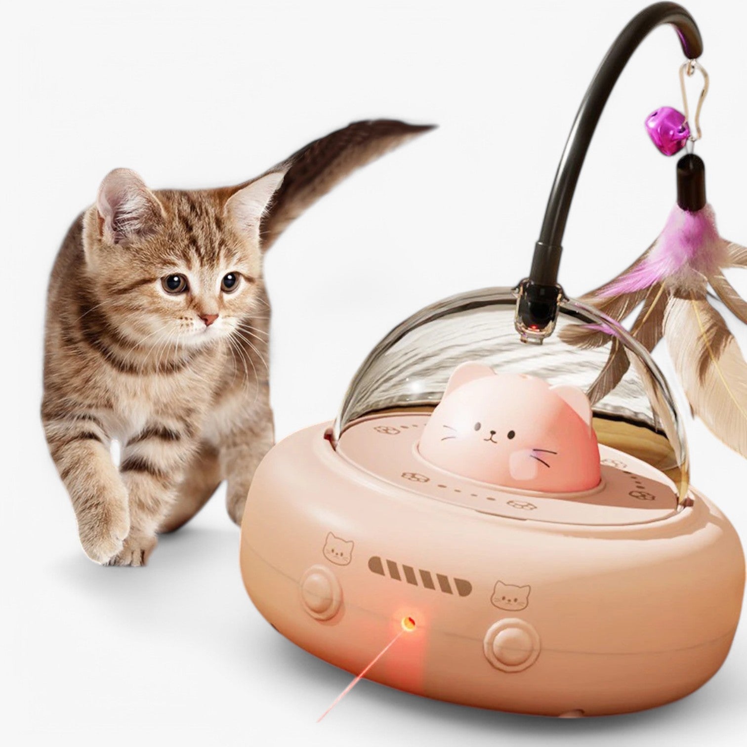 Slim Laser Kattenspeelgoed met Regenbooglicht – Nola