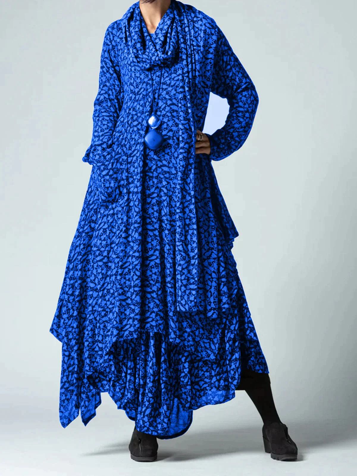 Maxi Herfstjurk met Print – Soraya