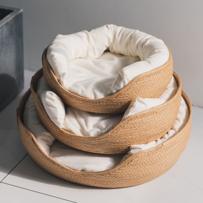Handgemaakt Comfortabel Bed voor Katten - LuxeSnooze