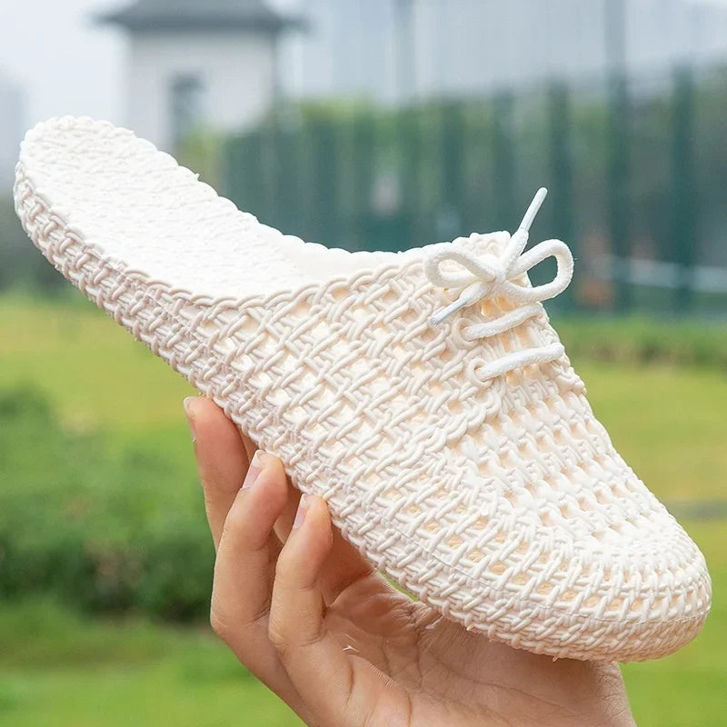 Ademende Dames Outdoor Loafers met Open Tenen - Linaya