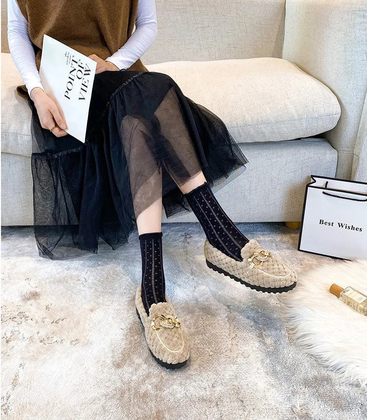 Crystalline Winter Loafers | Warm & Modieus