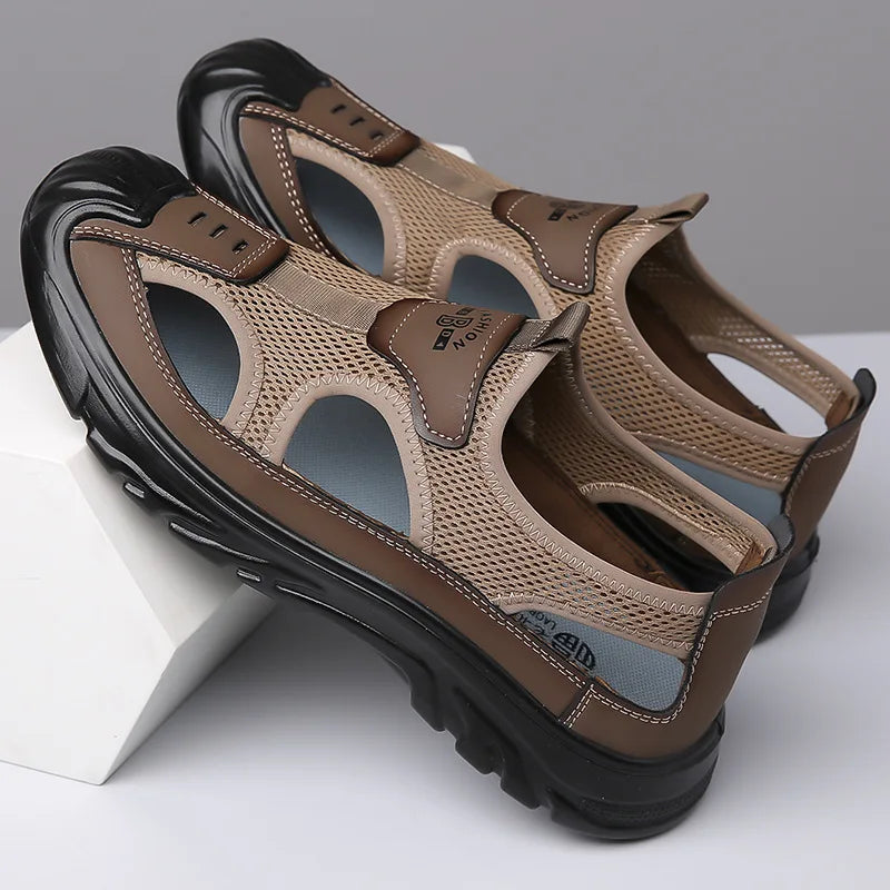 Ademende & Stijlvolle Mesh-Sandalen voor Heren – Leon