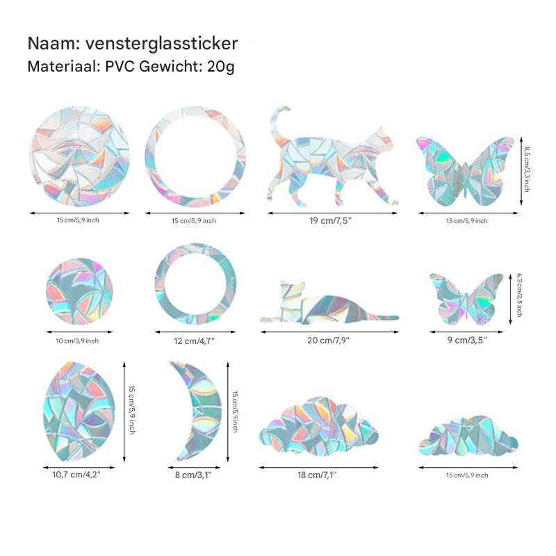 Zonvanger Raamstickers - LumiSuncatch