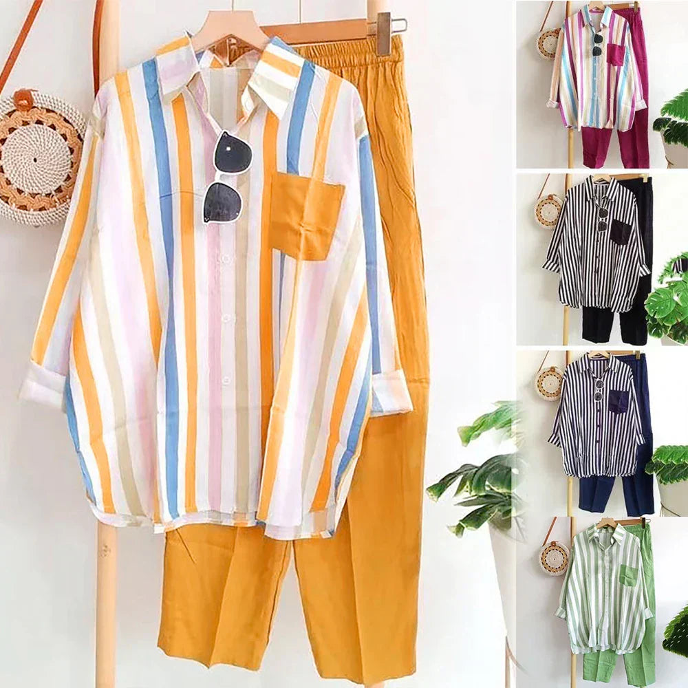 Tweedelige Dames Linnen Zomerset - Zayenne