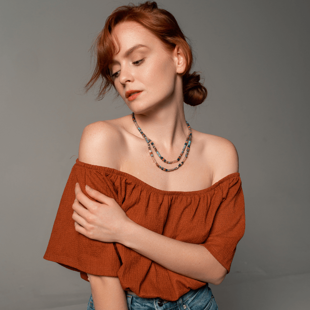 Edelsteen Choker Ketting - Isabella