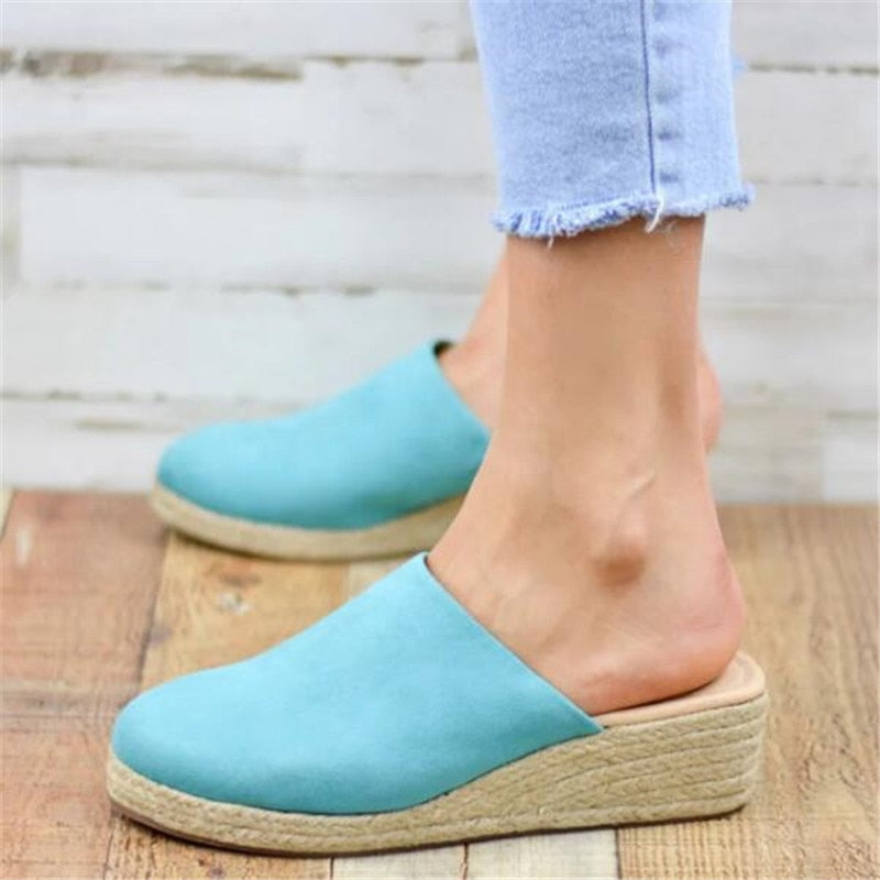 Retro Chique Sleehak Sandalen - Vera